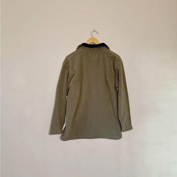 Men’s Olive Weather Wear 1/4 Zip Fleece Jacket Size M NWT - Picture 2 of 5